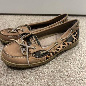 Sperry Cheetah Print Boat Shoe, Womens Size 7